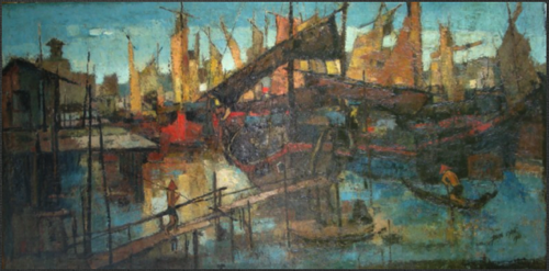 Same painting after conservation